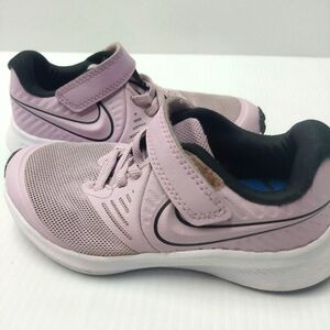Nike Pink and Black Sneakers with Breathable Mesh
